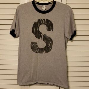 Riverdale Jughead ringer t-shirt, Men's Small grey